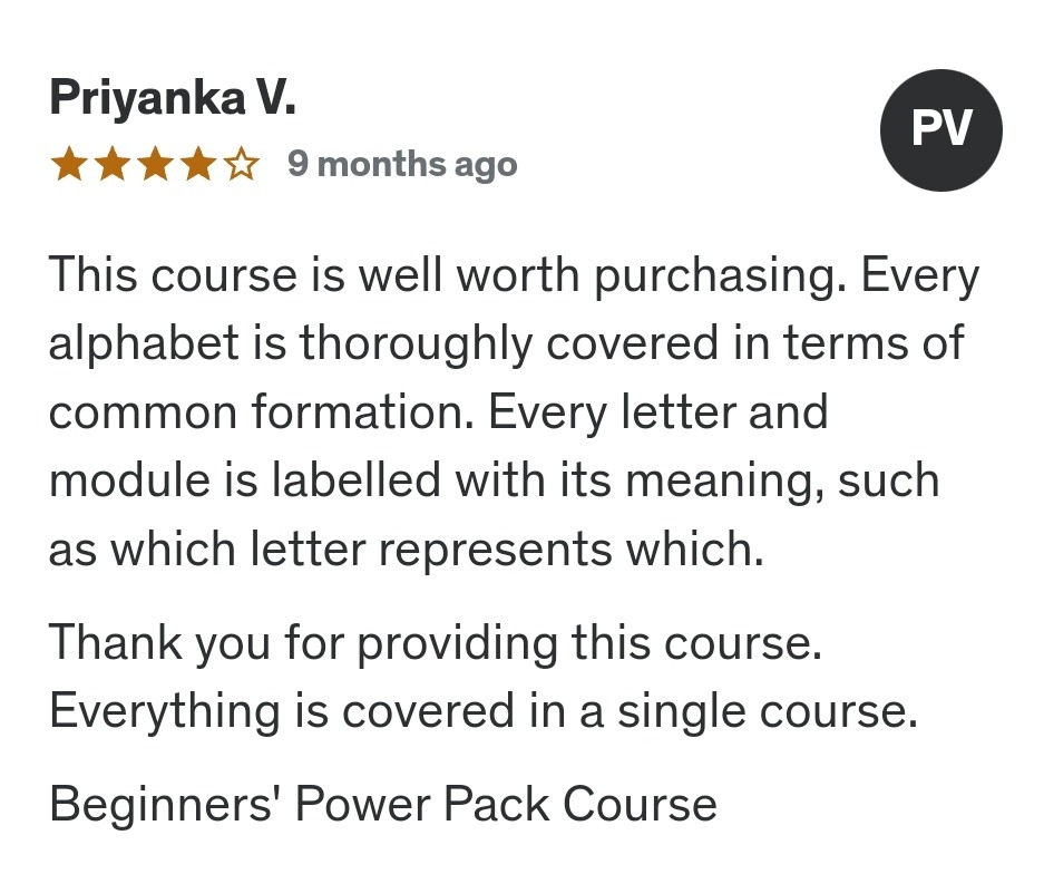 Review of graphology course by Akhilesh Bhagwat